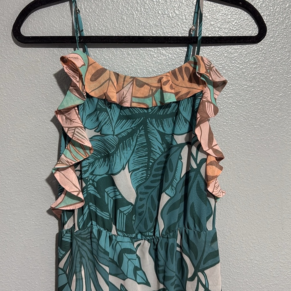 FARM Rio for Anthropologie - Ruffle Botanical Midi Dress - SP - Picture 2 of 9